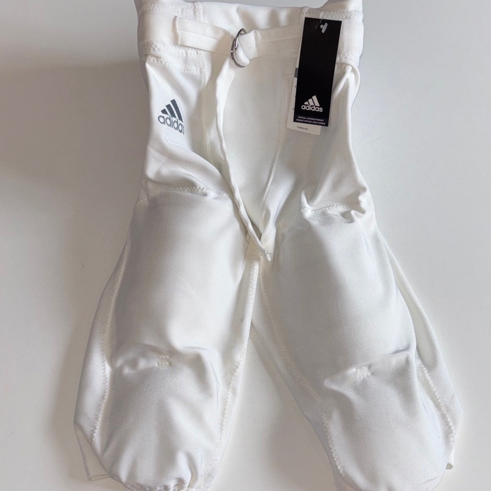 Adidas Integrated PAD PANT ADULT MEDIUM NEW WITH TAGS WHITE FOOTBALL PANT